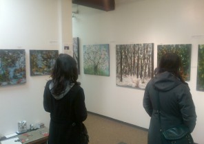 Visitors to my studio during the Crawl on Sat. Nov. 17