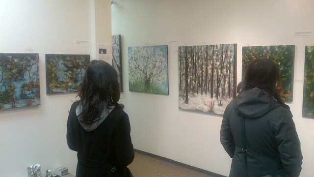 Visitors to my studio during the Crawl on Sat. Nov. 17